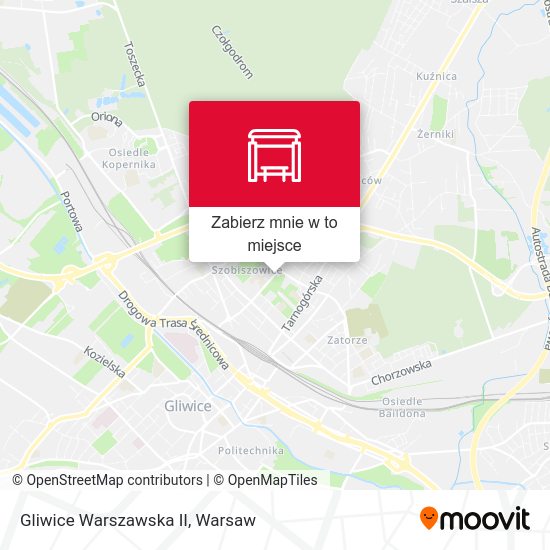 Mapa Gliwice Warszawska II