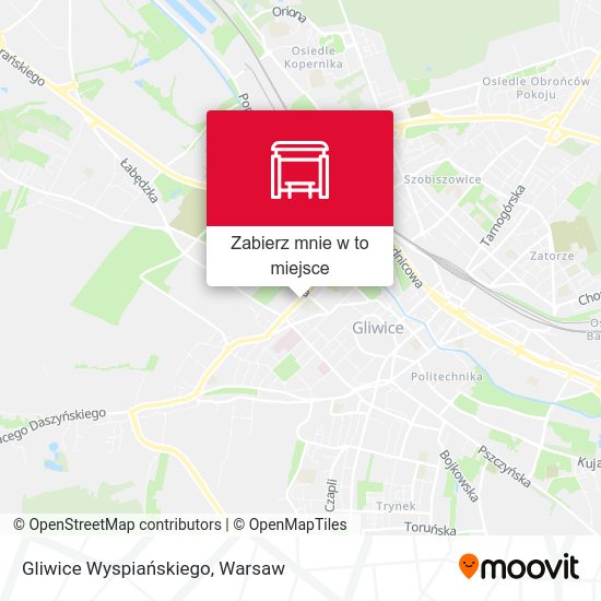 Mapa Gliwice Wyspiańskiego