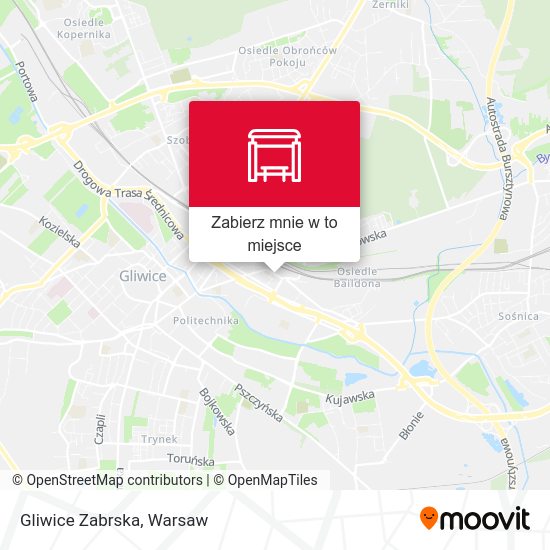 Mapa Gliwice Zabrska