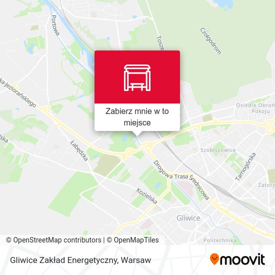 Mapa Gliwice Zakład Energetyczny