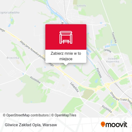 Mapa Gliwice Zakład Opla