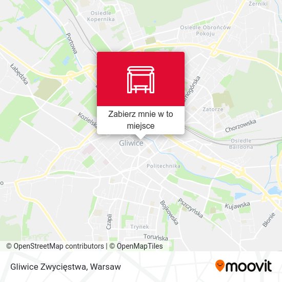 Mapa Gliwice Zwycięstwa