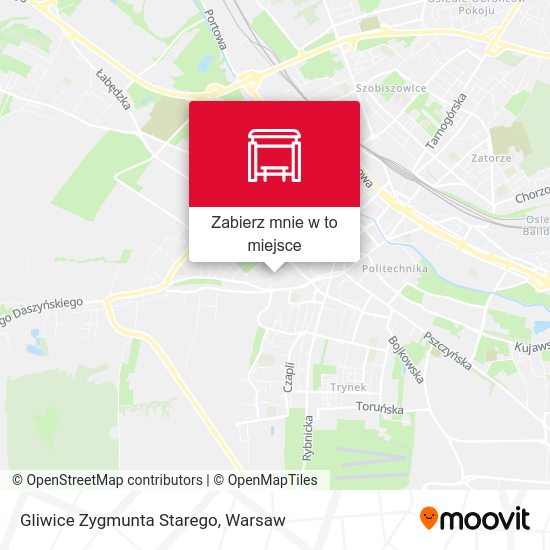 Mapa Gliwice Zygmunta Starego