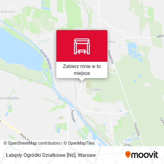 Mapa Łabędy Ogródki Działkowe [Nż]