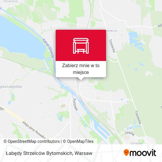 Mapa Łabędy Strzelców Bytomskich