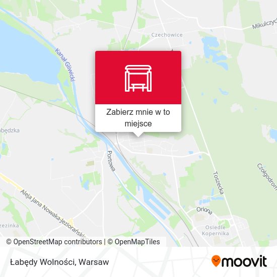 Mapa Łabędy Wolności