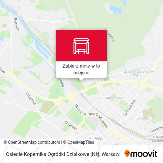 Mapa Osiedle Kopernika Ogródki Działkowe [Nż]