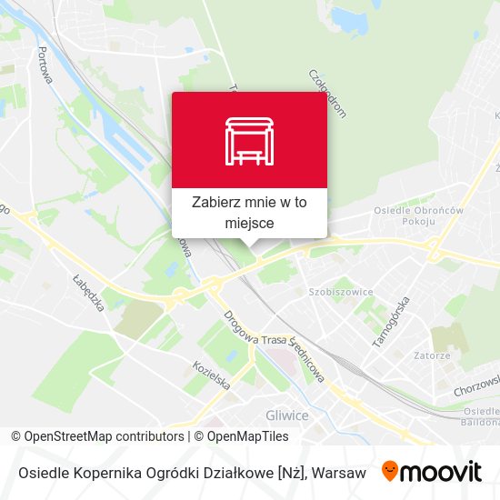 Mapa Osiedle Kopernika Ogródki Działkowe [Nż]