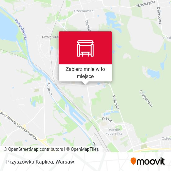 Mapa Przyszówka Kaplica