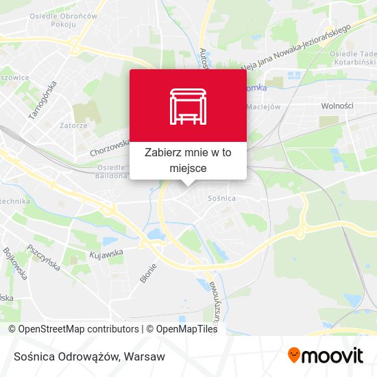 Mapa Sośnica Odrowążów