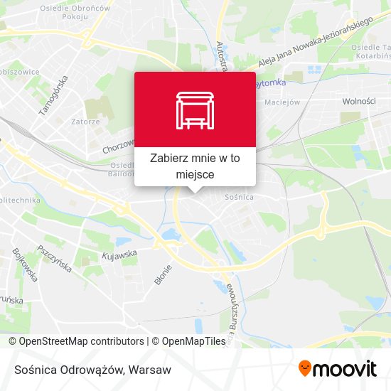 Mapa Sośnica Odrowążów