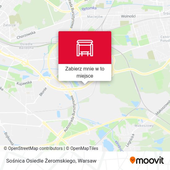 Mapa Sośnica Osiedle Żeromskiego