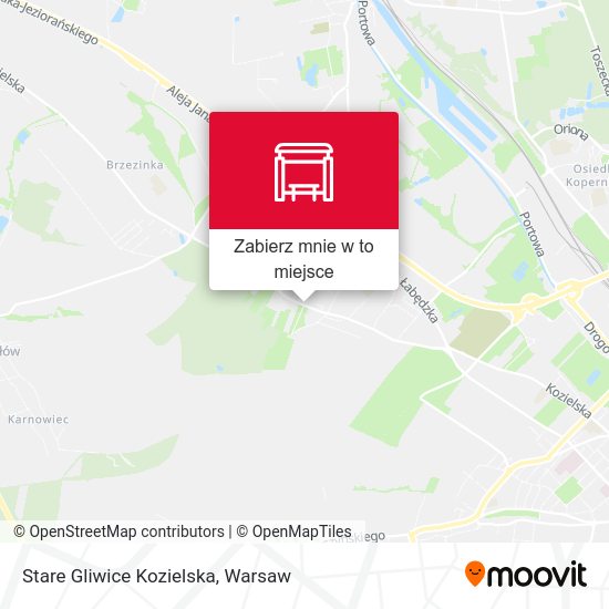 Mapa Stare Gliwice Kozielska