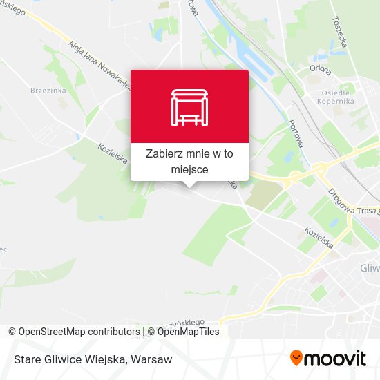 Mapa Stare Gliwice Wiejska