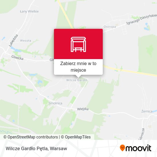 Mapa Wilcze Gardło Pętla