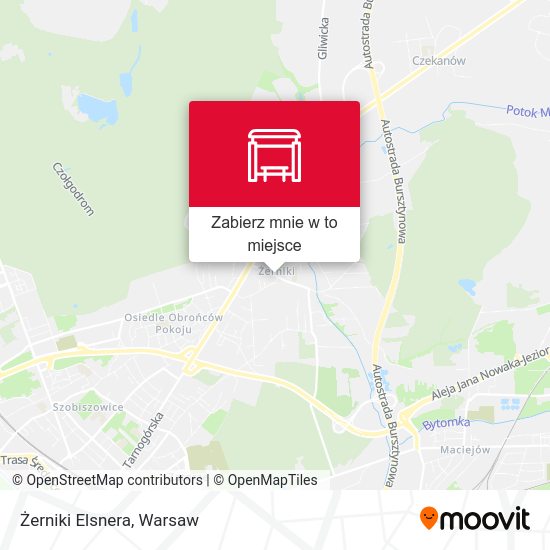 Mapa Żerniki Elsnera