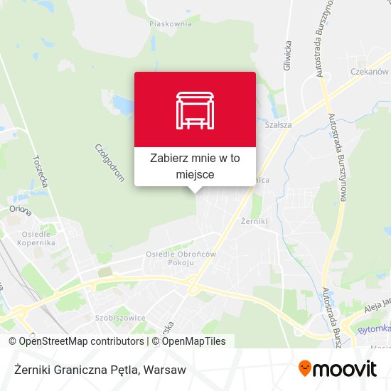 Mapa Żerniki Graniczna Pętla