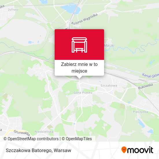 Mapa Szczakowa Batorego