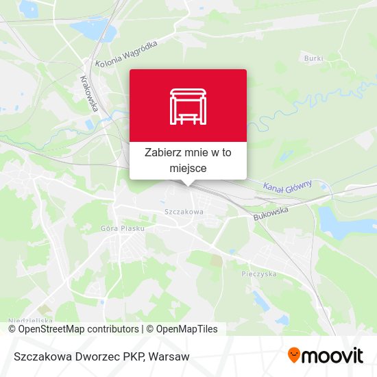 Mapa Szczakowa Dworzec PKP