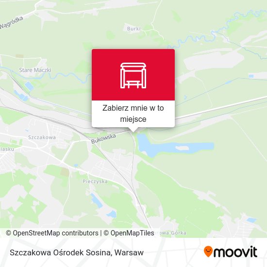 Mapa Szczakowa Ośrodek Sosina