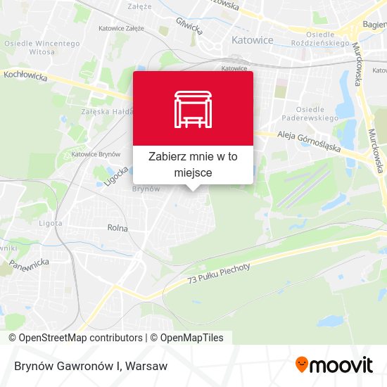 Mapa Brynów Gawronów I