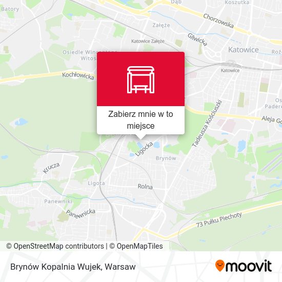 Mapa Brynów Kopalnia Wujek