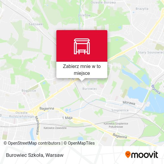 Mapa Burowiec Szkoła