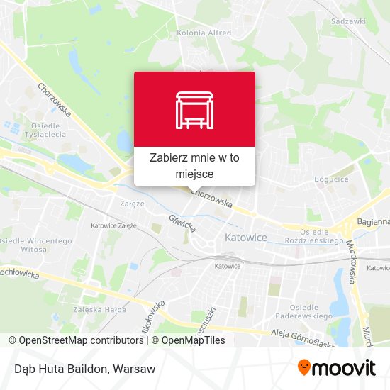 Mapa Dąb Huta Baildon