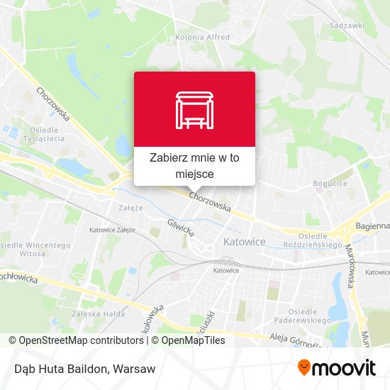 Mapa Dąb Huta Baildon