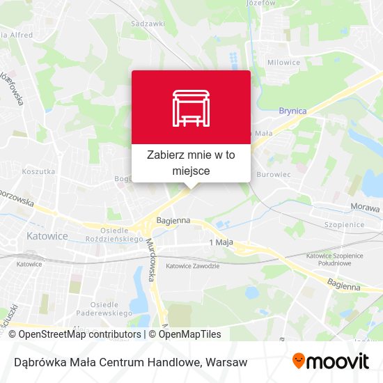 Mapa Dąbrówka Mała Centrum Handlowe