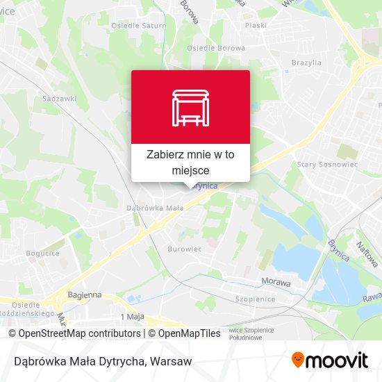 Mapa Dąbrówka Mała Dytrycha