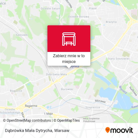 Mapa Dąbrówka Mała Dytrycha