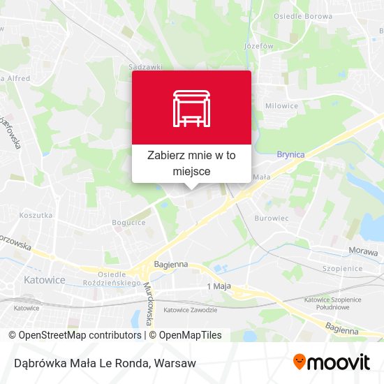 Mapa Dąbrówka Mała Le Ronda