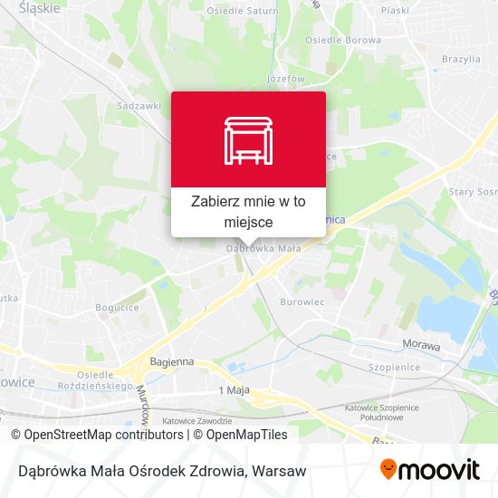 Mapa Dąbrówka Mała Ośrodek Zdrowia