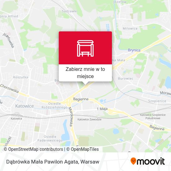 Mapa Dąbrówka Mała Pawilon Agata