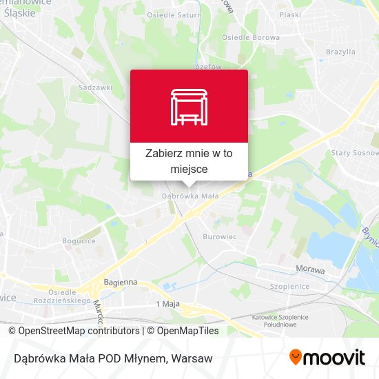 Mapa Dąbrówka Mała POD Młynem