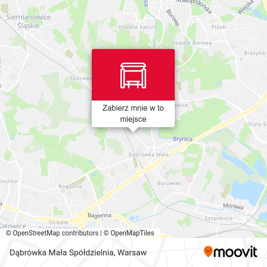 Mapa Dąbrówka Mała Spółdzielnia