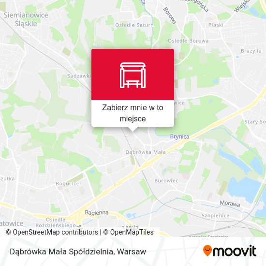 Mapa Dąbrówka Mała Spółdzielnia