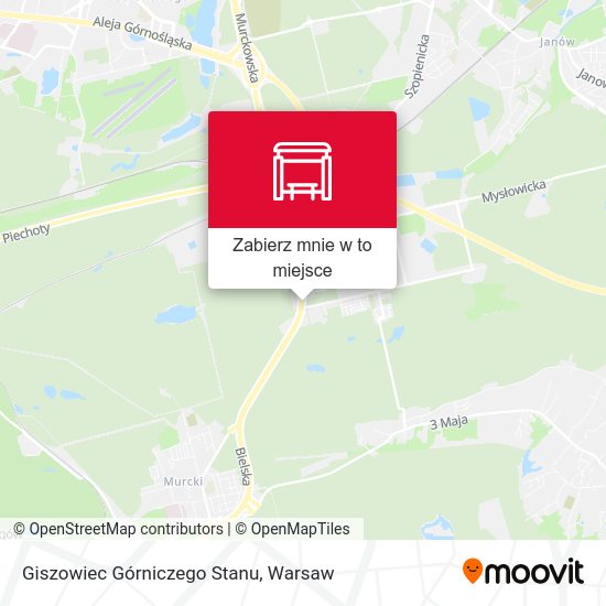 Mapa Giszowiec Górniczego Stanu