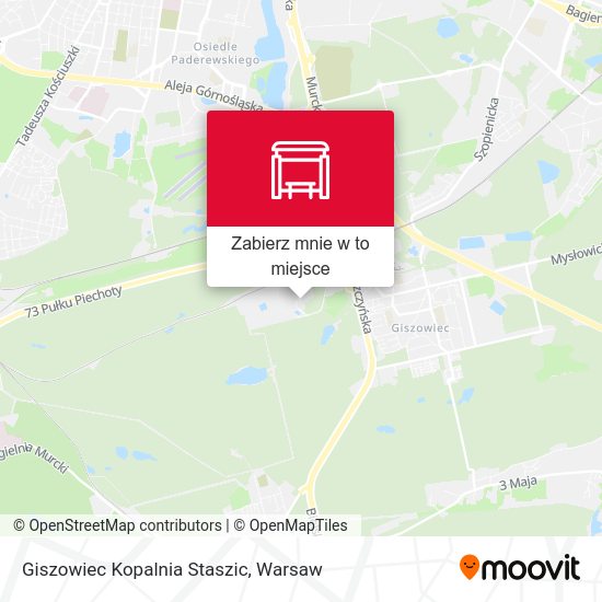 Mapa Giszowiec Kopalnia Staszic