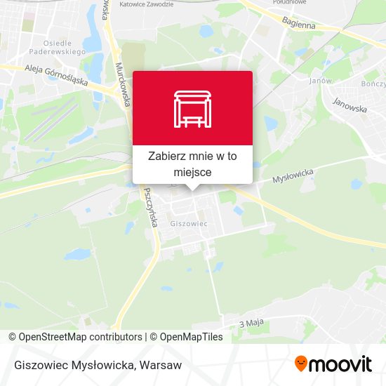 Mapa Giszowiec Mysłowicka