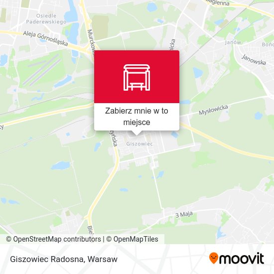 Mapa Giszowiec Radosna