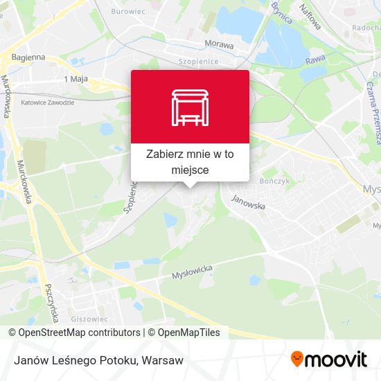 Mapa Janów Leśnego Potoku