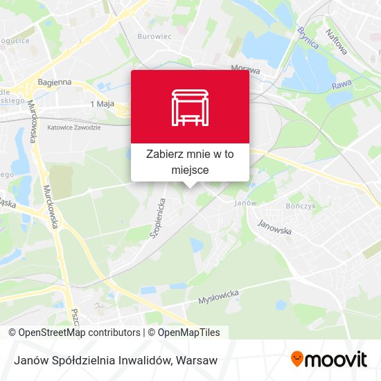 Mapa Janów Spółdzielnia Inwalidów