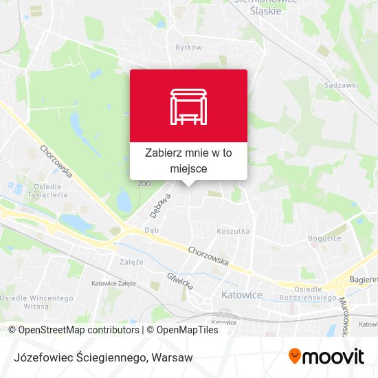 Mapa Józefowiec Ściegiennego