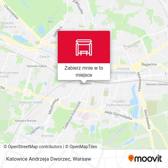 Mapa Katowice Andrzeja Dworzec