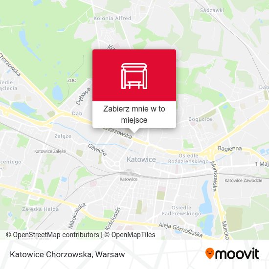 Mapa Katowice Chorzowska