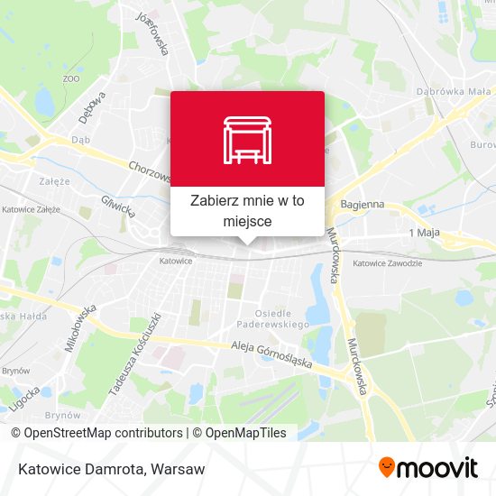 Mapa Katowice Damrota