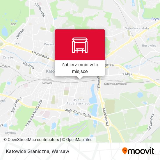 Mapa Katowice Graniczna