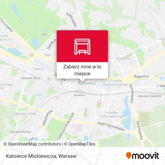 Mapa Katowice Mickiewicza